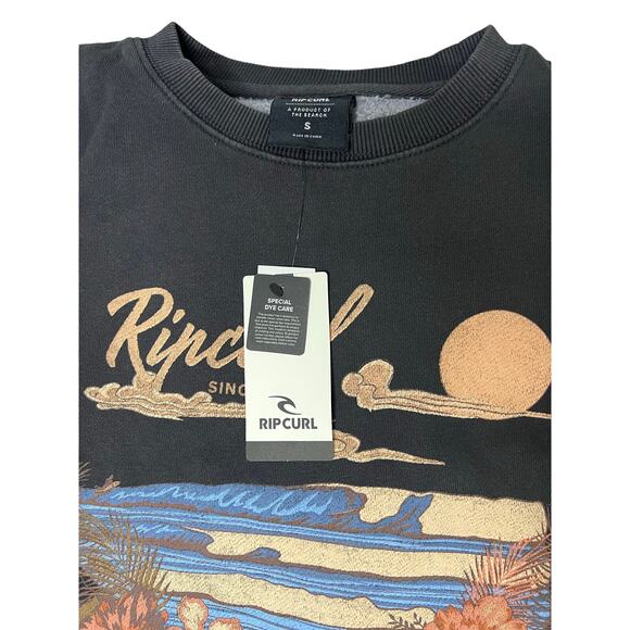 RIP CURL CREWNECK “GUILT FOR THE WAVES” OVERSIZED - Picture 6 of 7